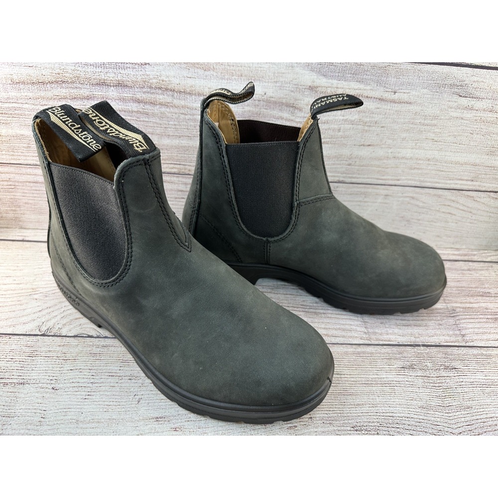 Blundstone Women's Rustic Black Chelsea Ankle Boots Leather Size US 8.5 AU 5.5
